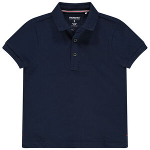 Polo de manga corta de algodón ecológico liso 