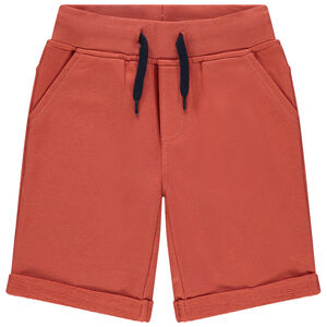 Bermudas de felpa jaspeada. 