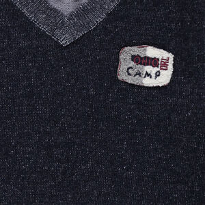 Júnior - Jersey de punto con parche de insignia 