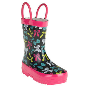 Botas de agua con motivos lazos multicolores 