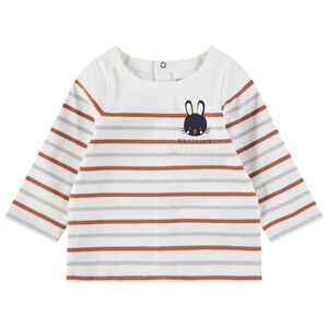 Marinera de manga larga con estampado de conejo 