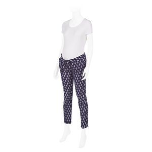 Pantalon de embarazada estampado all-over tipo pitillo 