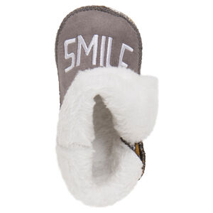 1/2 bottes en jersey fourrées avec revers et badge Smiley  Main 1/2 bottes en jersey fourrées avec revers et badge Smiley