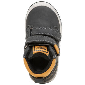 Botines con efecto cuero con velcro y collarín que contrasta 
