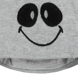Conjunto de gorro y manoplas con detalles bordados ©Smiley 