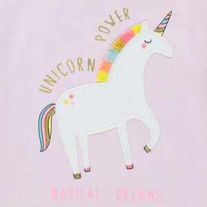 Pyjama en jersey print licorne   Main Pyjama en jersey print licorne