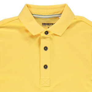 Polo de manga corta de algodón ecológico liso 