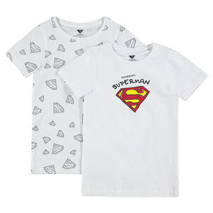 Juego de 2 camisetas con estampado con logo ©Warner Superman 