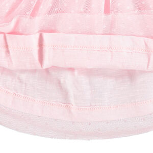 Falda de tul con bordado de realce de estilo tutú y cintura dorada 