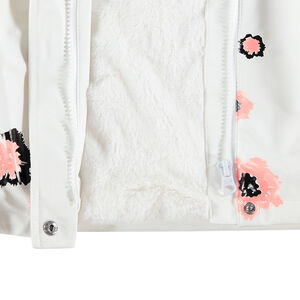 Parka de goma con capucha y forro de borreguillo con flores estampadas  Main Parka de goma con capucha y forro de borreguillo con flores estampadas