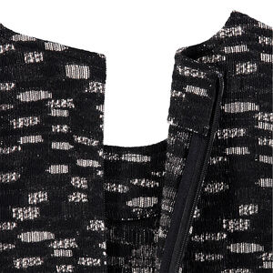 Vestido de manga corta con estampado de jácquard all-over  Main Vestido de manga corta con estampado de jácquard all-over