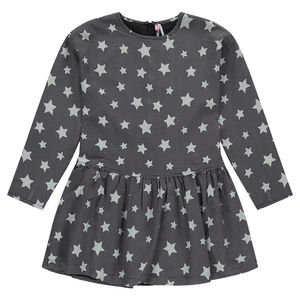 Júnior - Vestido de manga larga con estrellas all-over 