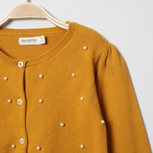 Gilet en tricot à perles fantaisie  