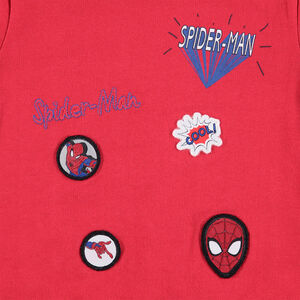 Chándal de felpa bicolor con parches de Spiderman Marvel 