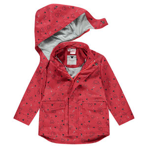 Cortavientos de goma con dibujo Mickey ©Disney all over y forro de punto 