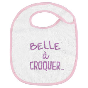 Babero de rizo con estampado 