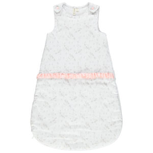 Saco de dormir sin mangas  estampado all-over con toques rosas 