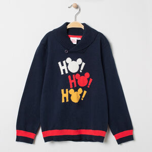 Pull Mickey Disney en tricot à col châle  Main Pull Mickey Disney en tricot à col châle