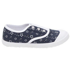 Zapatillas bajas de tela con estampado de estrellas all over 