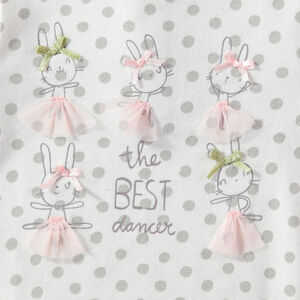 Vestido de manga larga con efecto 2 en 1 con lunares y tul con forro 