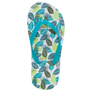 Chanclas con estampado de hojas y tira lisa de la 28 a la 35 