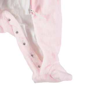 Mono de borreguillo con capucha y orejas con forro de punto  