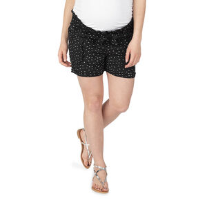 Pantalón corto de premamá con microestampado all over 