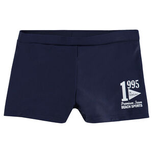 Bóxer de baño lisos con estampado de fantasía 