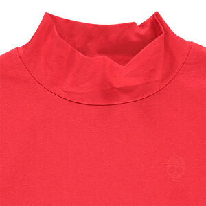 Sous-pull en coton uni à col cheminée 