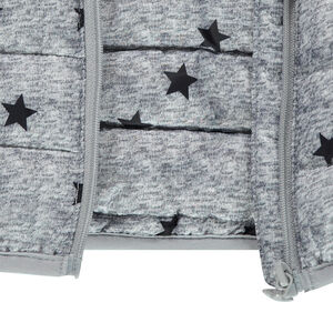 Anorak light*, impermeable y acolchado con capucha y bolsa de almacenamiento estampada 