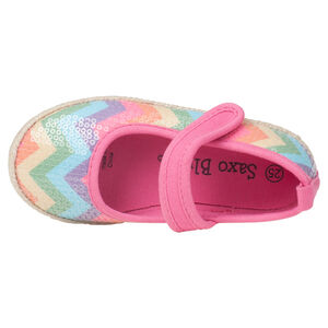 Babies multicolores en toile avec sequins  