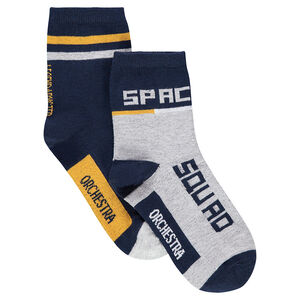 ´Júnior - Juego de 2 pares de calcetines variados de estilo deportivo 