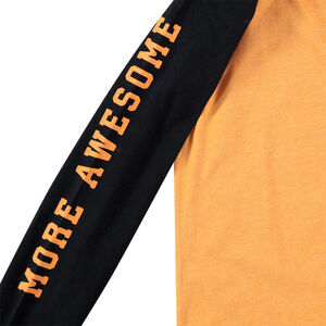 Júnior - Polo de manga larga de punto bicolor con estampado Smiley 