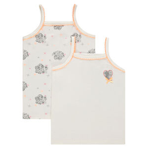Juego de 2 camisetas con tirantes finos y estampado de Disney Frozen  Main Juego de 2 camisetas con tirantes finos y estampado de Disney Frozen