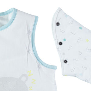 Saco de dormir en algodon bio à mangas amovibles 