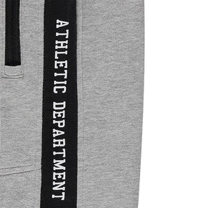 Pantalón de chándal con bandas estampadas y bolsillos con cremallera 