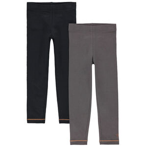 Juego de 2 leggings de punto con dibujo de fantasía estampado  Main Juego de 2 leggings de punto con dibujo de fantasía estampado