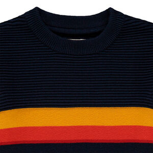 Jersey de punto ottoman con bandas contrastadas 
