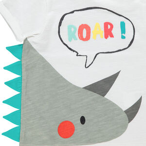 Camiseta de algodón ecológico con dibujo de fantasía estampado 