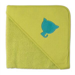 Capa de baño de rizo con bordados 
