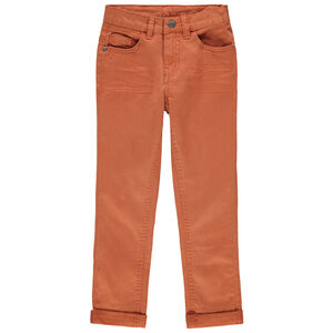 Pantalon en twill effet crinkle 