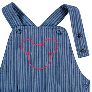 Peto de rayas finas verticales y estampado de Mickey ©Disney 