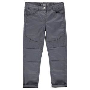 Junior - Jeans slim enduit avec jeu de surpiqûres  Main Junior - Jeans slim enduit avec jeu de surpiqûres