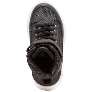 Zapatillas altas con cordones elásticos y scratch 