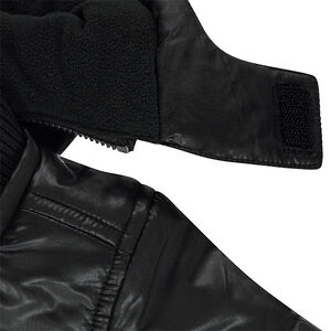 Anorak acolchado con forro de micropolar y capucha extraíble 