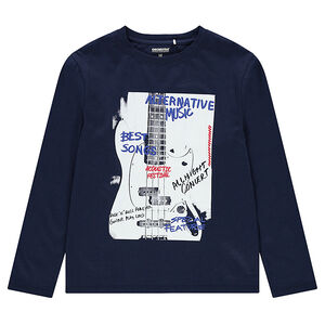 Júnior - Camiseta de punto de manga larga con dibujo de fantasía 