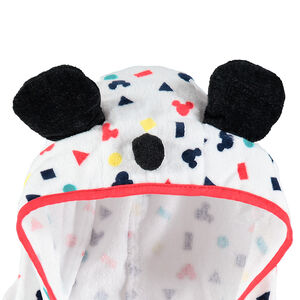 Albornoz de rizo con dibujos gráficos y perfiles de Mickey ©Disney  