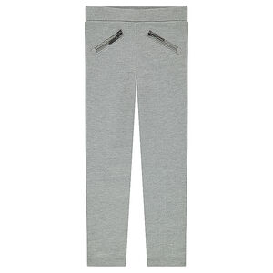 Jeggings de milano liso con bolsillos de cremallera y bandas laterales  Main Jeggings de milano liso con bolsillos de cremallera y bandas laterales