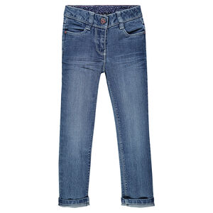 Jeans slim efecto usado  Main Jeans slim efecto usado