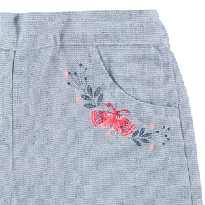 Pantalón corto de algodón de fantasía con bordados finos   Main Pantalón corto de algodón de fantasía con bordados finos